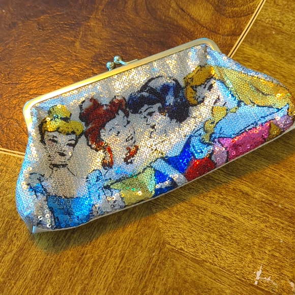 Disney Handbags - Disney Couture princesses sequin clutch
